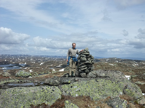 Knut Sverre tok bilde av meg på toppen.