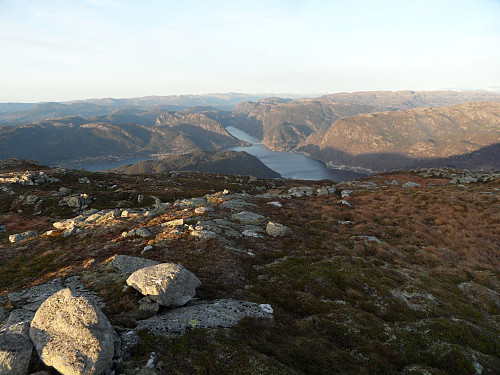 Nordover mot Erfjord.