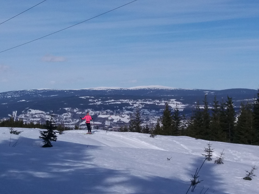 Utsikt mot Lillehammer og Nevelfjell