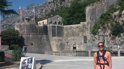 Muren til gamlebyen i Kotor
