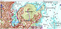 Turen på Gansåsen. Vi var ikkje bortom nåla, men tror den er lågare enn der vi var. Vi gjekk 1,9 km på 39 min.