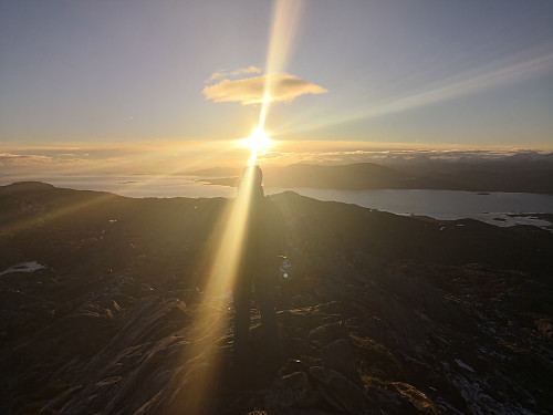 På toppen