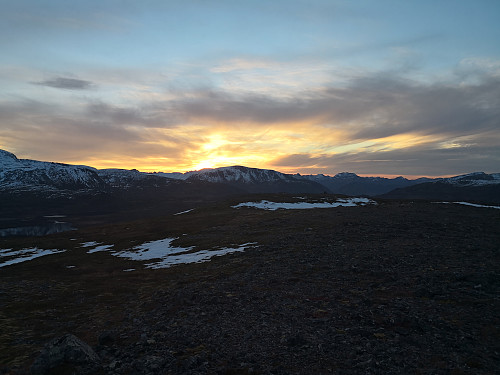 Solnedgang ved Møysalen