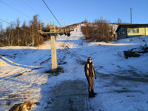 Starten av alpinbakken