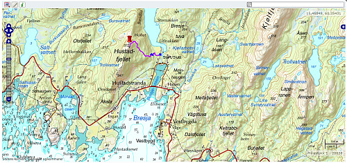 Turen på Hustadfjellet. 2,8 km - 1t 9min - 348 hm