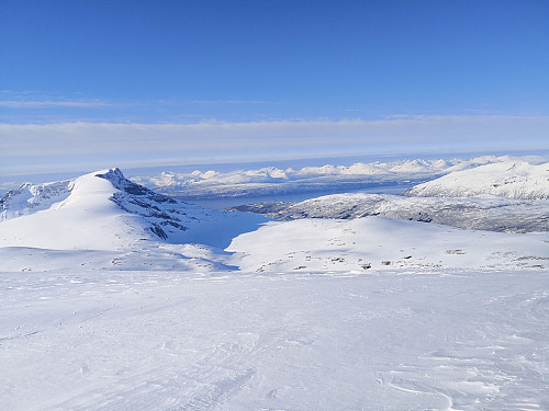 Utsikt frå Sandviktinden mot Narvik og Ofotfjorden