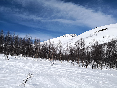 Tromsdalstinden tidleg på turen
