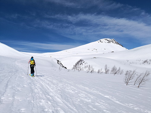 Tromsdalstinden tidleg på turen