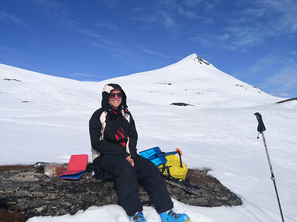 Tromsdalstinden frå rasteplassen på 620moh
