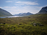 Mot søndre del av Arnøya og Kågen