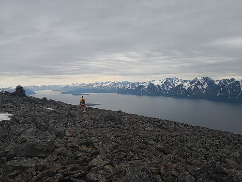 Utsikt frå Blåtinden; Lyngen