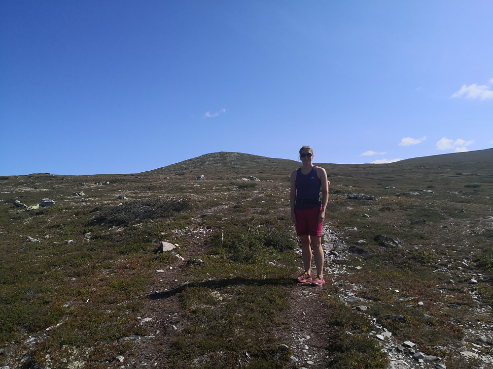 Mot Veslmuen, like før vi tok av frå råket til Gråhøgdbu 