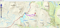 Turen på Skarvvola. 1t 1min - 4,9km - 148hm