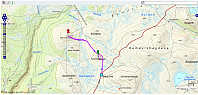 Turen på Store Skinalia. 1t 58min - 7,7km - 240hm