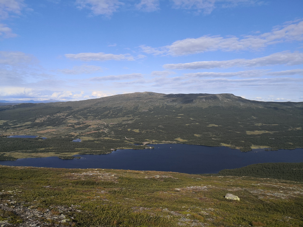 Utsikt frå varden på Bukonefjellet mot Grønsennknippa