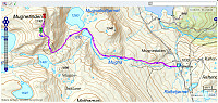 Turen til Mugnetinden. 3t 13min - 10,5km - 742hm