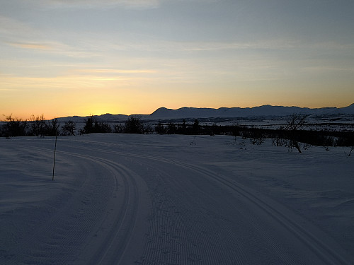 Mot Skogshorn like etter solnedgang