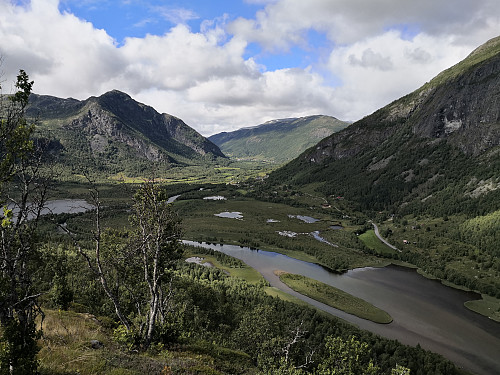 Innover Grøndalen frå Hallenuten