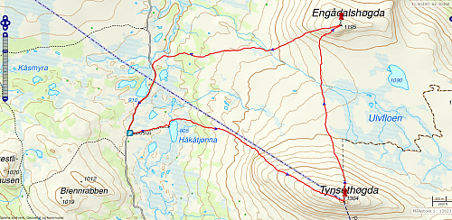 Turen på Tynsethøgda - 11,4km - 599hm - 3t 30min