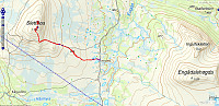 Turen på Sletthøa. 5,6km - 273hm - 1t 14min