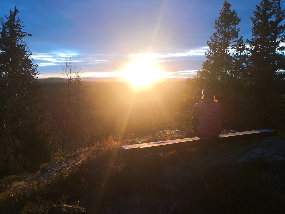 Utsiktspunkt rett ved Ellemittholet