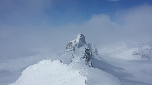Sokse Nordklo, Sauen, Kniven og Store Smørstabbtinden fra Sokse.