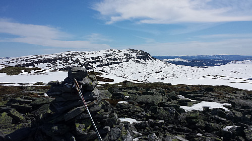 Fra Slagsfjellet med Prestkampen i bakgrunnen.