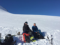 Rast på Tverråbreen.