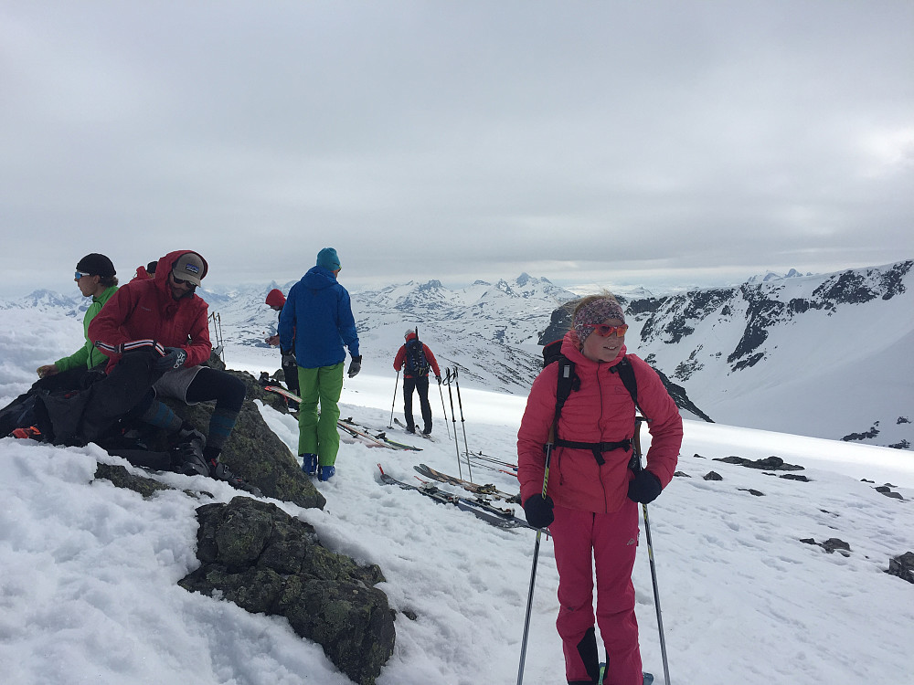 Folksomt på toppen!