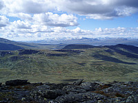 Fin utsikt mot Marsteinhøgda og Jotunheimen.