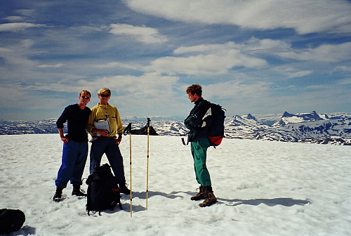 23.07.2000 - På Slettmarkhøe (2190). Dårlig med varde på denne toppen...