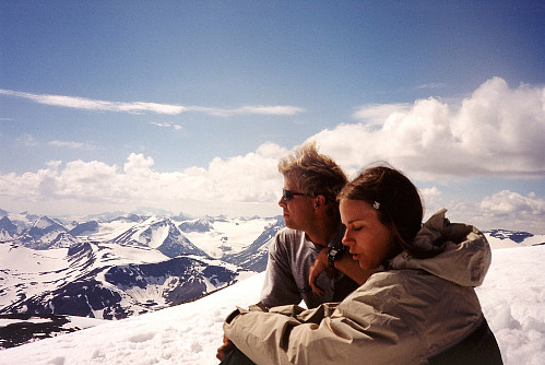 07.07.2001 - På toppen av Glittertinden (2460).