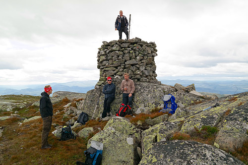 29.08.2015 - Audun to meter høyere enn oss andre på Sørbølfjellet (1284).