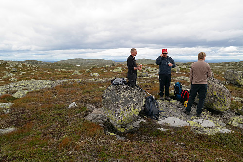 29.08.2015 - Gutta på Sørbølfjellet Sørøst (1280). I bakgrunnen, litt til venstre, ses dagens siste topp: Sørbølfjellet Nordvest (1280).