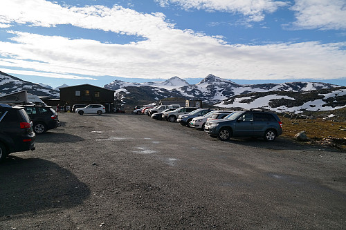 20.09.2015 - Nydelig høstmorgen på Leirvassbu, siste dag av Peakbook Summit II.