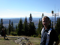 28.09.2003 - På toppen av Hvalebykampen (771). Utsikt mot sørvest.