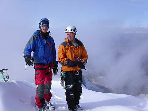 03.09.2004 - Coni og Morten på Store Styggedalstinden Vesttoppen (2377).