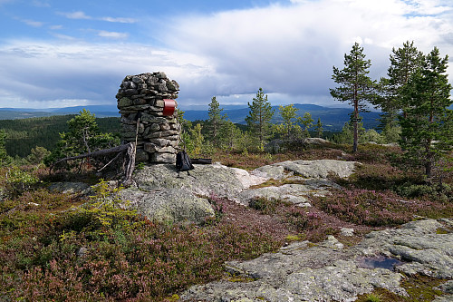 Toppvarden på Flæa (682). Bildet tatt mot S/SØ.