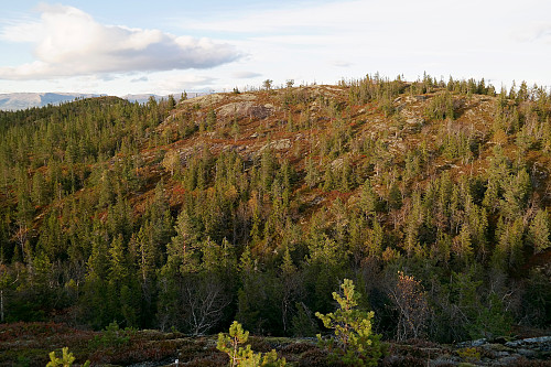 Vi står 250 meter nordvest for Dugurdsnatten (770) og ser mot våre to neste og siste topper. Til høyre er Dugurdsnatten Nord (774), mens Dugurdsnatten Nordvest (776) ses lengre bak til venstre. 