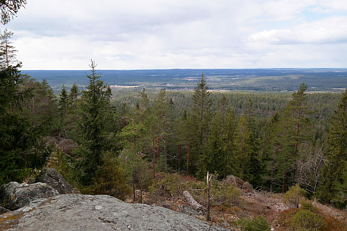 Utsikt mot sørvest fra Linnekleppen.
