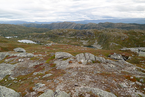 Utsikt mot sørvest fra toppen av Blåfjell (1154).