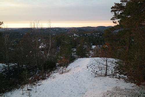 Utsikt vestover fra Mørjeklovås (194).