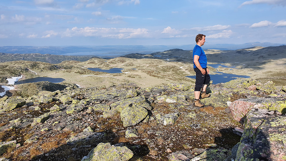 Utsikt mot nordøst fra Husnuten (1609).