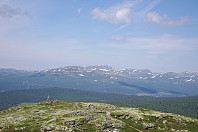 Mot Gråhøa fra toppen av Trabelifjellet