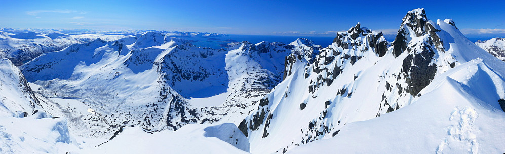 Panorama på skitoppen