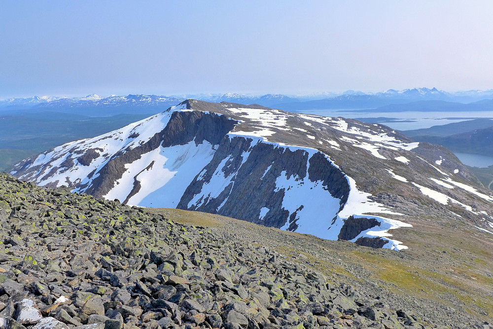 Andrefjellet sett fra toppen av Tredjefjellet