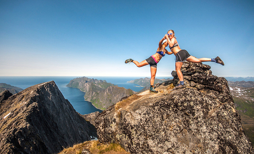 Jeg og Kine like ved toppvarden. Bilde: Hanna Eriksson