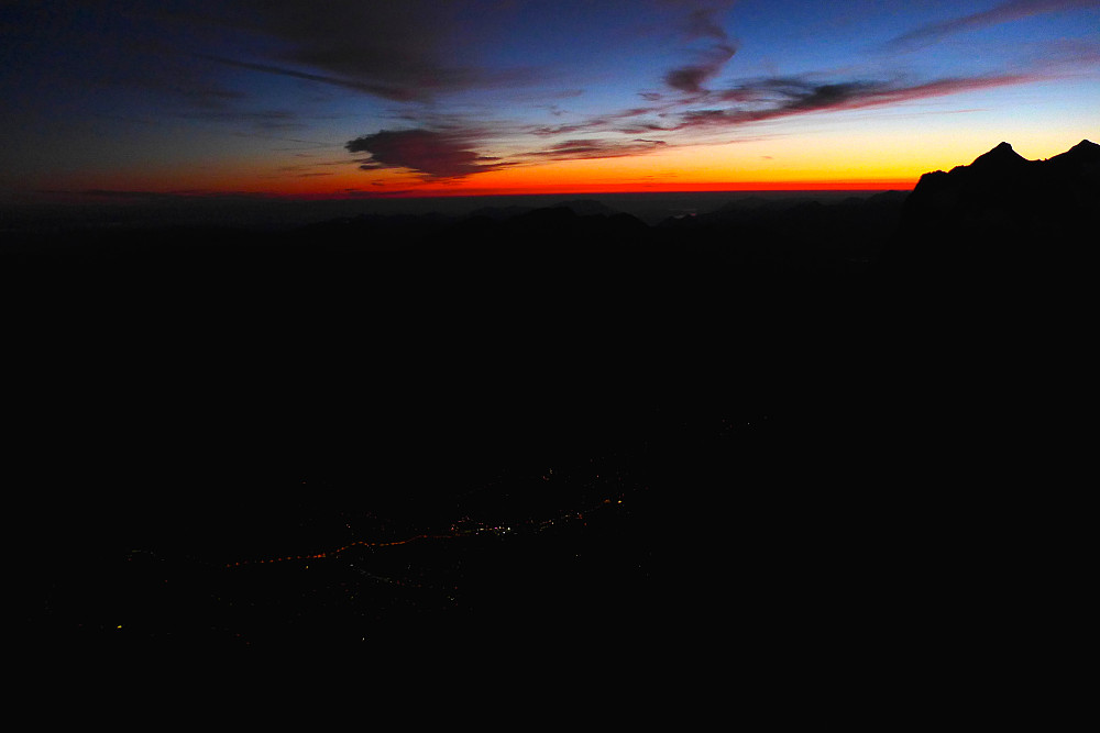 Dawn on summit day