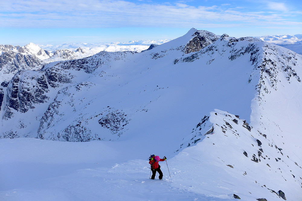 Siste ryggen til skitoppen