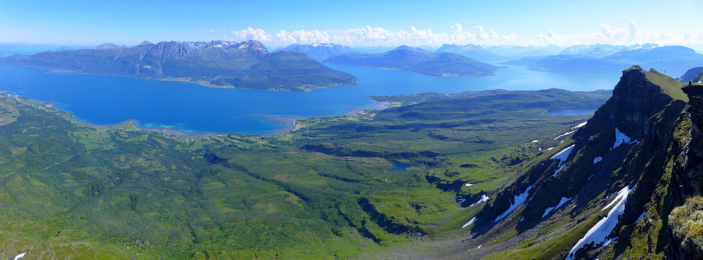 Panoramabilde på toppen
